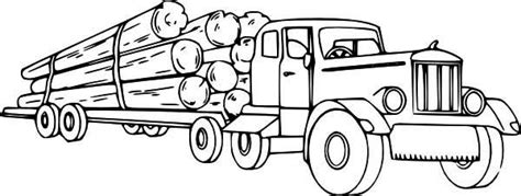 logging semi truck coloring page  print  coloring