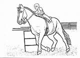 Horse Coloring Pages Race Color Racing Printable Jockey Realistic Getdrawings Rocks Popular sketch template