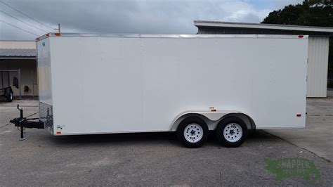 ta trailer white ramp side door extra height snapper trailers