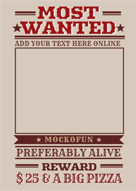 7 free wanted poster templates pdf word vrogue