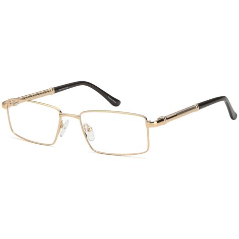 Unisex Eyeglasses 54 18 145 Gold Metal