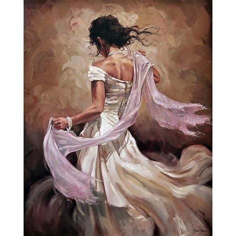 Canvas Art Abstract Portrait Paintings Lady Artwork For Living Room