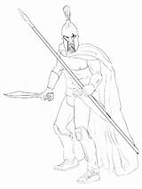 Spartan Coloring Pages Getcolorings sketch template