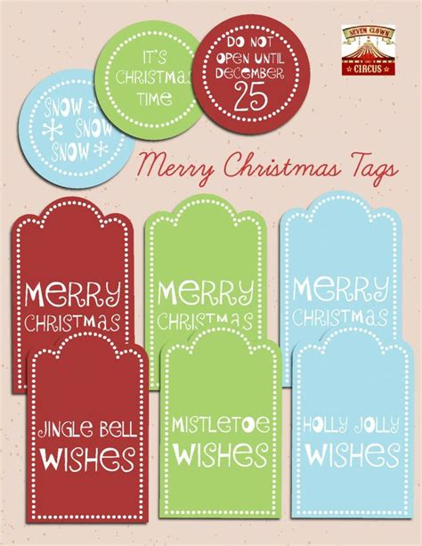 printable christmas tags   images christmas gift tags
