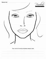 Face Makeup Charts Drawing Template Chart Female Make Blank Male Mac Templates Drawings Printable Stencils Year Sketch Professional Looks Kit sketch template