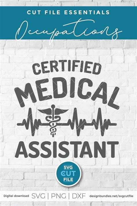 certified medical assistant svg a cma heart svg file 540571 cut