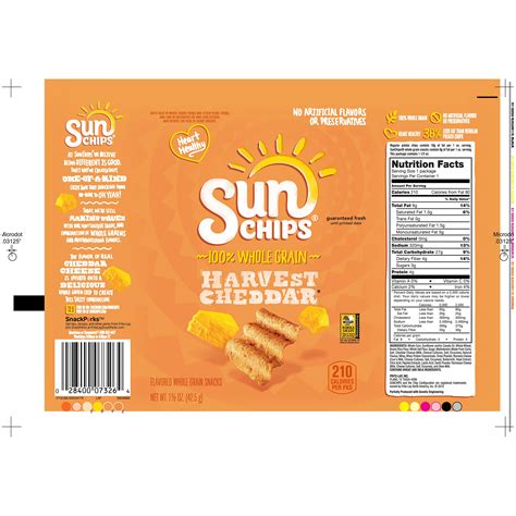 sun chips food label labels design ideas