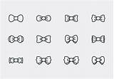 Bow Icon Vectors Ties Vector Uniform Staff Clipart Small Vecteezy Keywords Related sketch template