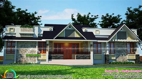 beautiful single storied modern house kerala home design  floor plans  houses