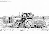 Coloring Planting Crops Pages Tractor Setting Plants Printable Sheets Adult Large sketch template