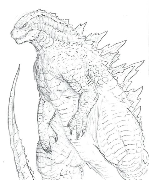The Best Free Godzilla Drawing Images Download From 163