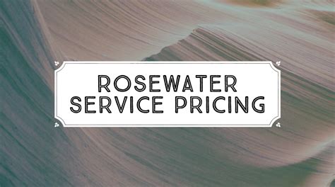 service pricing rosewater spa wellness