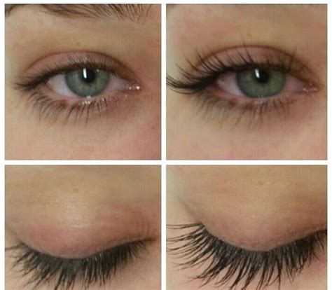 natural lash clear before and after a clear mascara which helps