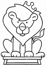 Coloring Pages Lion Jungle Dyr Animal King Tegninger Para Colorear Dibujos Fargelegging Wild Boyama Visit Hayvanlar Pintar Pano Seç çocuk sketch template