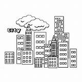 Coloring Building City Pages Color Buildings Kids Colouring Printable Choose Board sketch template
