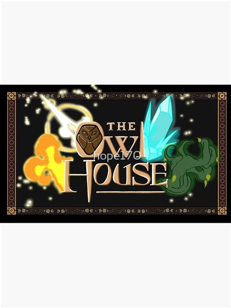 owl house title card art print  hope redbubble