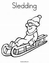 Sledding Coloring Sled Pages Prairie Dog Template Color Winter Printable Noodle Twistynoodle Built California Usa Getcolorings Popular Twisty Dogs Drawings sketch template
