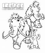 Mammoth Coloring Pages Getcolorings Wooly sketch template