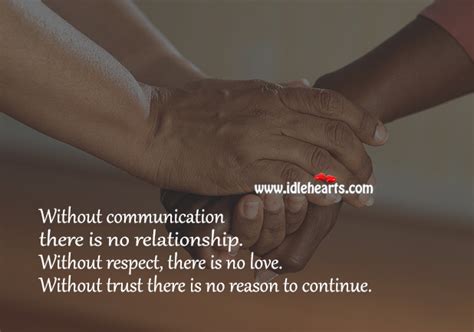 Without Communication There Is No Relationship Idlehearts