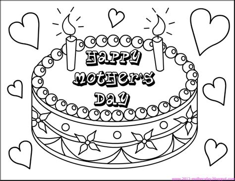 happy mothers day coloring pages   print