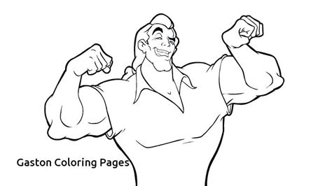gaston coloring page images
