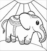 Elephant Circus Coloring Pages Printable Supplyme Color Getcolorings sketch template