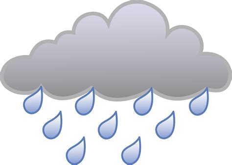 rain cloud weather symbol  clip art