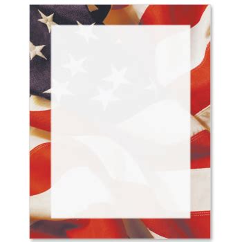 patriotic border letter paper  idea art  printable stationery