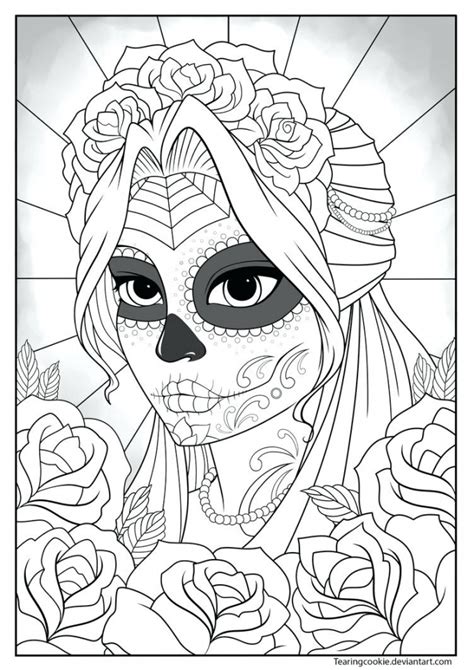 day   dead coloring pages   print ivg