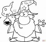 Coloring Wizard Pages Potion Magic Crazy Drawing Printable Skip Main sketch template