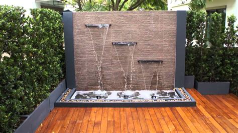 diy water feature wall backyard design ideas
