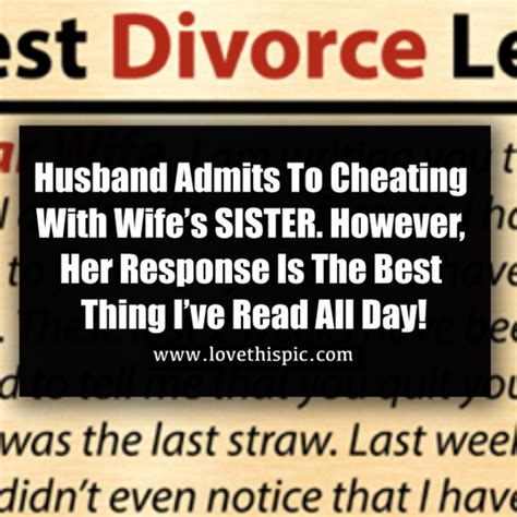 husband admits to cheating with wife s sister however
