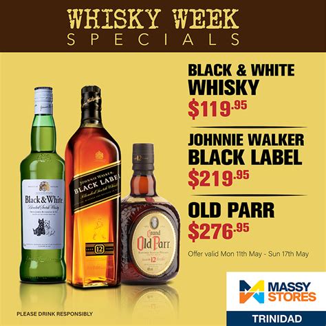 whisky week specials massy stores trinidad