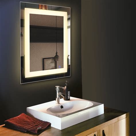 led wall mounted bathroom lighted mirror vanity