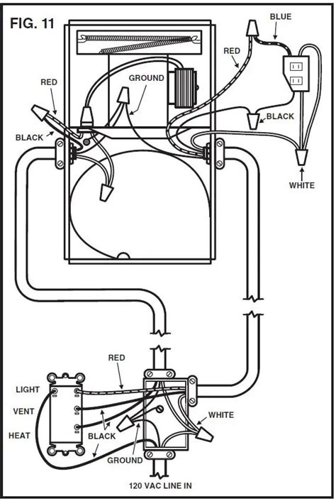 broan bathroom fan light wiring diagram wiring draw  schematic