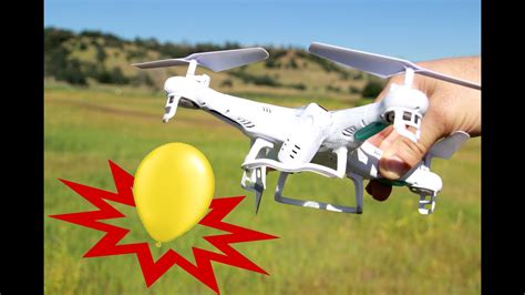 razor sharp drone attacks balloons   park youtube
