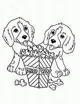Chien Dog Popcorn Difficile Printable Animals Coloringpagesonly Barbie Catégorie sketch template