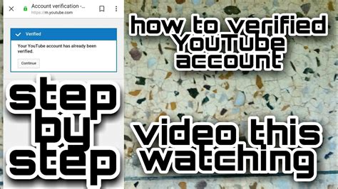 account  verified youtube