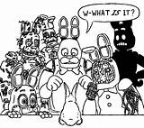 Fnaf Coloring Pages Animatronics Naf Sister Location Nights Five Freddy Funny Bonnie Withered Do Fan Meme Template sketch template