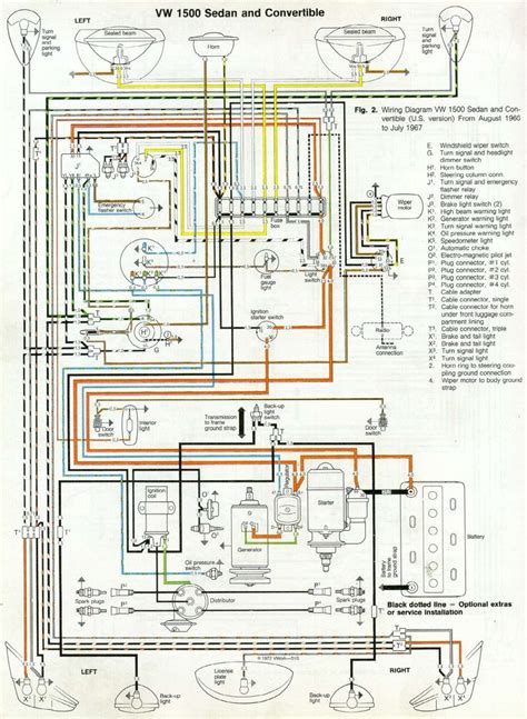 correct  vw beetle wiring diagram courtesy  beetlecom vw super beetle volkswagen