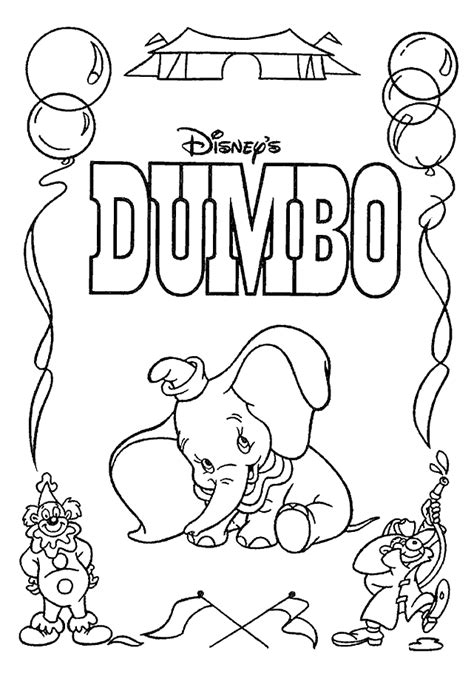 dumbo  flying elephant coloring page dumbo coloring page coloring home