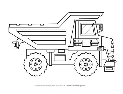 print dump truck box coloring pages richard mcnarys coloring pages