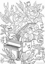 Coloring Piano Pages Adults Adult Printable Favoreads Book Colouring Sheets Colorier Dessin Color été Popular Coloriage Vendu Produit Par Etsy sketch template