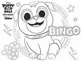 Puppy Coloring Pals Bingo Dog Pages Disney Printable Family Kids Print Color Sheets Seevanessacraft Rolly Birthday Craft Colouring Patrol Paw sketch template