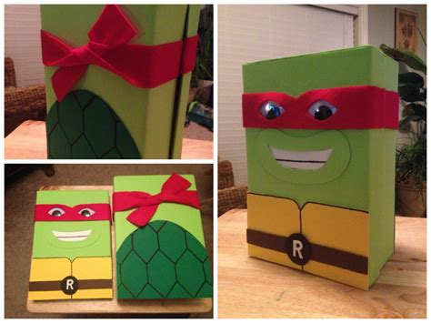 diy ninja turtle valentine box fun family project
