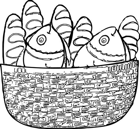 awesome  loaves   fish coloring pages top  coloring pages