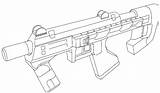 Guns Nerf sketch template