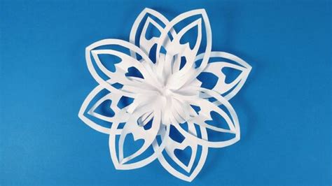 3d Paper Snowflake Tutorial White Origami Дзен