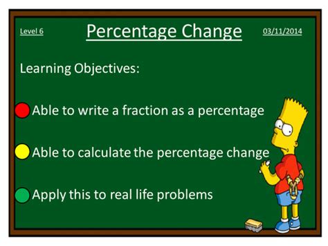 calculating  percentage change teaching resources