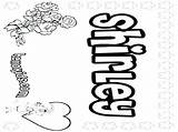 Coloring Name Pages Names Kids Bubble Letters Color Girl Printable Getcolorings Girls Print Shirley First sketch template
